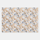 Rustikale Aquarellfarben Dusty Blue Blätter Winter (Vorderseite 3)