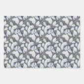 Rustikale Aquarellfarben Dusty Blue Blätter Winter (Vorderseite 2)