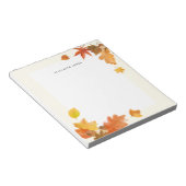 Rustikale Aquarellfarben Fallende Blätter Autumn C Notizblock (angewinkelt)