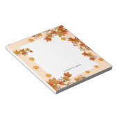 Rustikale Aquarellfarben Fallende Blätter Autumn C Notizblock (angewinkelt)