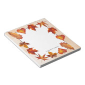 Rustikale Aquarellfarben Fallende Blätter Autumn C Notizblock (angewinkelt)