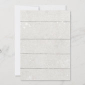 Rustikale Aquarellfarben-Herbstlaube Pumpkin Weißh Einladung (Rückseite)