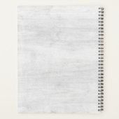 Rustikale Aquarellfarben Sukkulente Wüstenpilz Boh Planer (Rückseite)