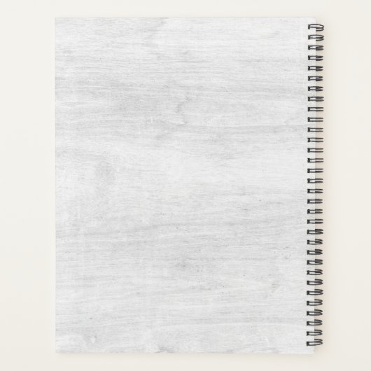 Rustikale Aquarellfarben Sukkulente Wüstenpilz Boh Planer (Rückseite)