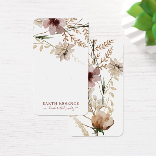 Rustikale Aquarellfarben-Wildblumen mit Grafikkart (Schreibtisch)