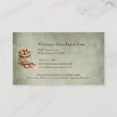 Rustikale Aquarellfarm, lokale Produkte Visitenkarte (Rückseite)