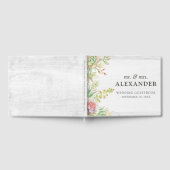 Rustikale Aquarellkaktus Gästebuch (Voll)