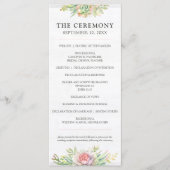 Rustikale Aquarellkaktus Programm (Vorderseite)