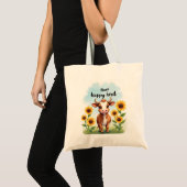 Rustikale Aquarellkühe Tasche (Vorderseite (Produkt))