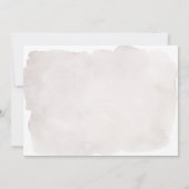 Rustikale Aquarellmärsche Hochzeit speichern das D (Rückseite)