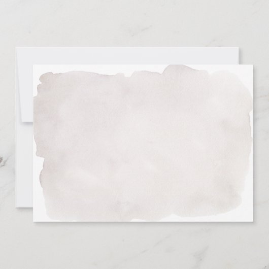 Rustikale Aquarellmärsche Hochzeit speichern das D (Rückseite)