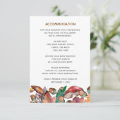 Rustikale Aquarellmushrooms Hochzeit im Herbst Begleitkarte (Stehend Vorderseite)