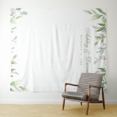 Rustikale Aquarellpflanze Foto Hintergrund Wandteppich (Beispiel (Horizontal))