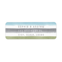 Rustikale Aquarellstreifen Wassersport Hochzeit