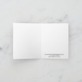 Rustikale Aquarellvögel und Vogelhütten Dankeskarte (Innenseite)