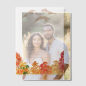 Rustikale Aquarellwald-Hochzeit im Herbst Pergament Einladungen (Versatz (Ehepaar))