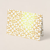 Rustikale arabische Lanterns Islamische Hochzeitse Folienkarte (Vorderseite)