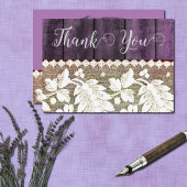 rustikale Art mit Holz und Spitze - danke