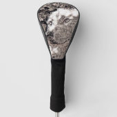 rustikale Art - Wolf Golf Headcover (Vorderseite)