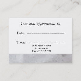 rustikale ärztliche Ernennung Terminkarte