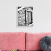 Rustikale Außenanlage mit Fenster Leinwanddruck (Insitu (Wohnzimmer))