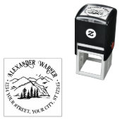 Rustikale Außenanlagen: Name der Bäume der Gebirge Permastempel (Beispiel)