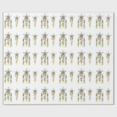 Rustikale AZTEC Tribal Folk Art Geschenkpapier (Flach)