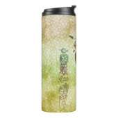 Rustikale AZTEC Tribal Folk Art Thermosbecher (Nach links gedreht)