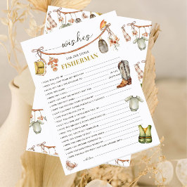 Rustikale Baby-Dusche für Babykarten