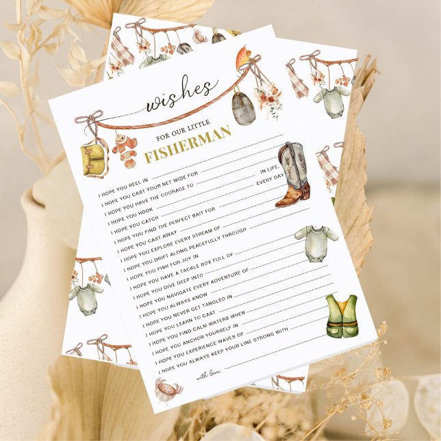 Rustikale Baby-Dusche für Babykarten (Von Creator hochgeladen)