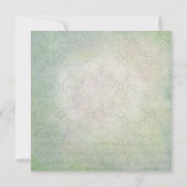 Rustikale Baby-Dusche in Gelb und Blauer Flora Einladung (Rückseite)