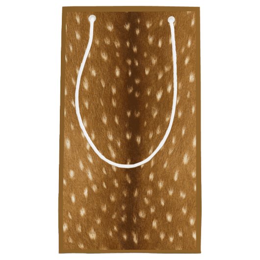 Rustikale Baby-Rotwild-gepunkteter Kitz-Pelz Kleine Geschenktüte (Vorderseite)