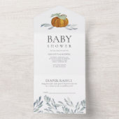 Rustikale Baby Shower Einladungen zum Herbst (Innen Boden)