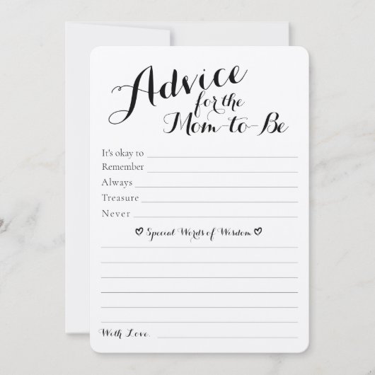 Rustikale Babyduschberatung und -vorhersage Flachk (Vorderseite)