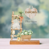 Rustikale Babydusche bevorzugt einheimische Landwi Acrylschild (Neutral)