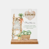 Rustikale Babydusche bevorzugt einheimische Landwi Acrylschild (Vorderseite)