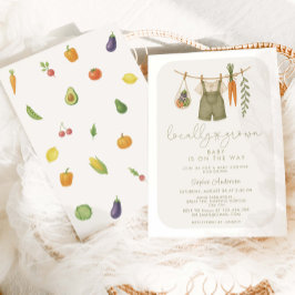 Rustikale Babydusche Einladung