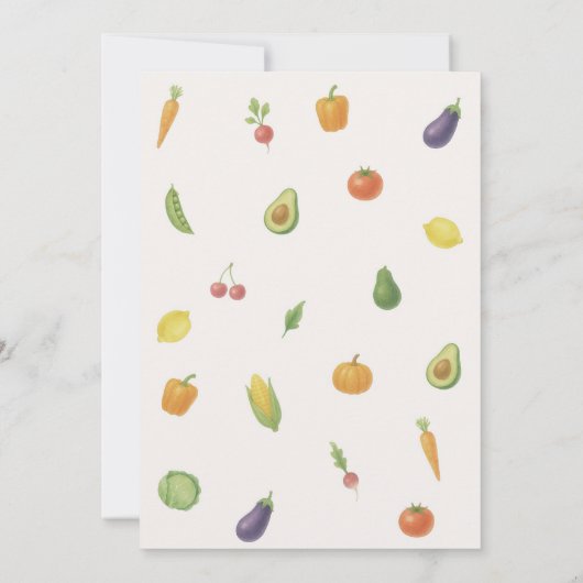 Rustikale Babydusche Einladung (Rückseite)