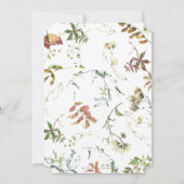 Rustikale Babydusche für Elefanten Einladung (Rückseite)