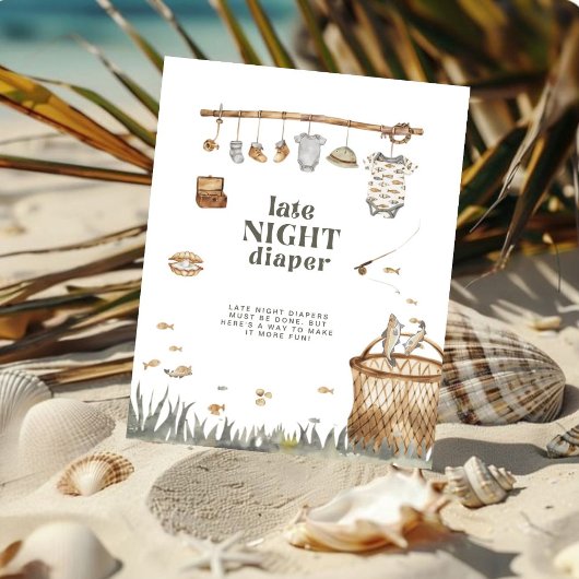 Rustikale Babydusche für späte Nächte Poster