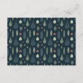 Rustikale Babydusche mit kleiner Bärenbuchkarte Begleitkarte (Rückseite)