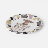 Rustikale Babydusche Party Teller (Schrägansicht)