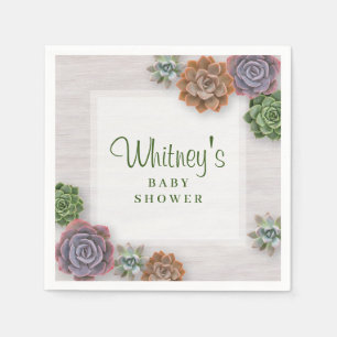Rustikale Babydusche Serviette