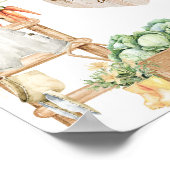 Rustikale Babydusche Süßes Bar Poster