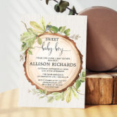 Rustikale Babydusche, Waldwald Einladung