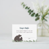 Rustikale Babydusche-Windelwaschkarte Begleitkarte (Stehend Vorderseite)