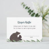 Rustikale Babydusche-Windelwaschkarte Begleitkarte (Stehend Vorderseite)