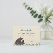 Rustikale Babydusche-Windelwaschkarte Begleitkarte (Stehend Vorderseite)