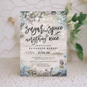 Rustikale Babydusche Zucker & Gewürze & Alles nett Einladung