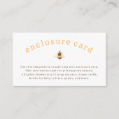 Rustikale Babyduschenkarte süß wie möglich Begleitkarte (Vorderseite)